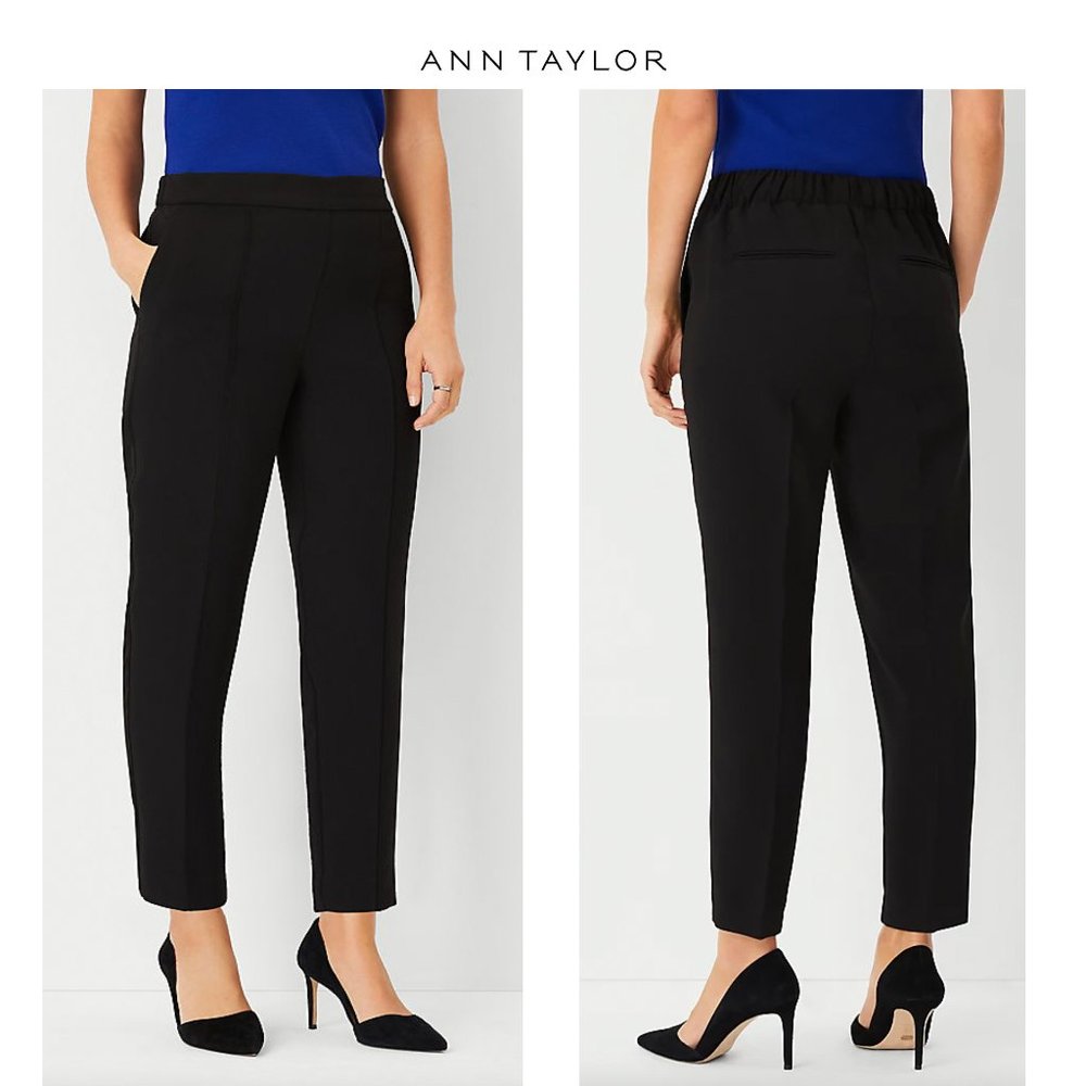 ANN TAYLOR Black Ankle Pant - Size Medium